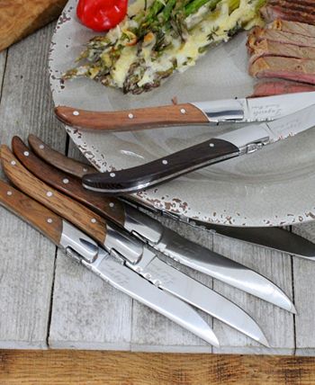 FRENCH HOME Laguiole Connoisseur Rosewood Steak Knives - Set of 4