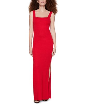 macy's red maxi dress