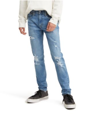 Flex Men's Skinny Taper Ripped Jeans \u0026 