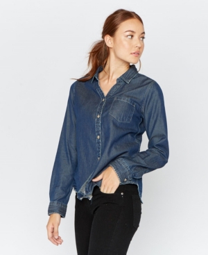image of Thread Supply Chambray Long Sleeve Button Down