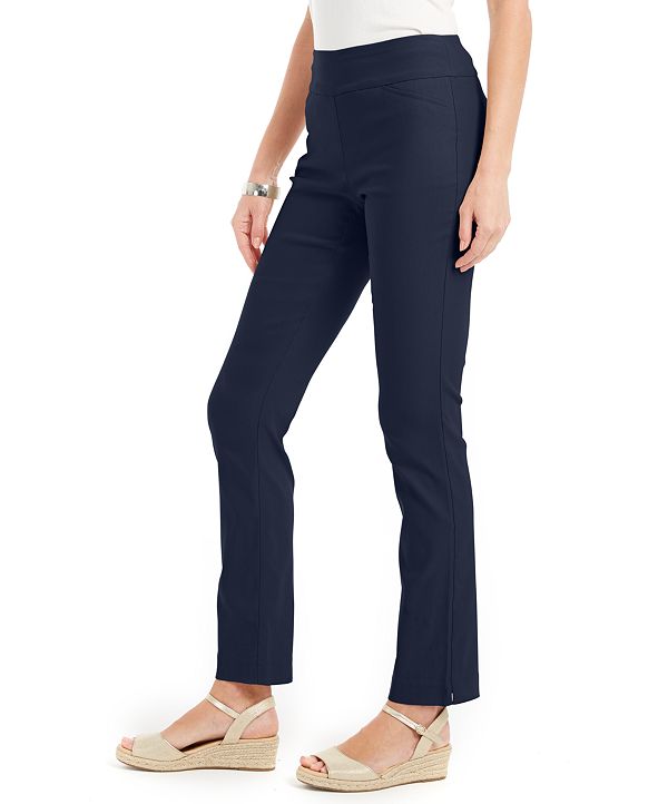 Charter Club Cambridge Straight-Leg Pants, Created for Macy's & Reviews ...