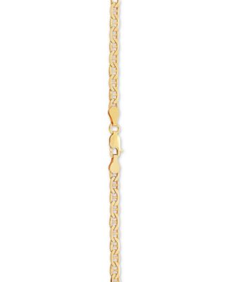 Mariner Link 22 Chain Necklace (3-1/2mm) in 18k Gold-Plated Sterling or Sterling SilverSilver