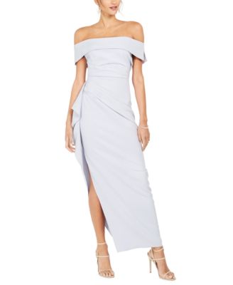 vince camuto white off the shoulder dress