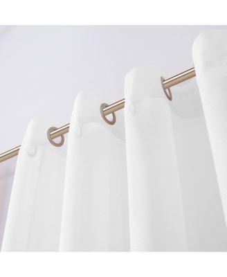 Malibu Linen Look Sheer Grommet Window Panel