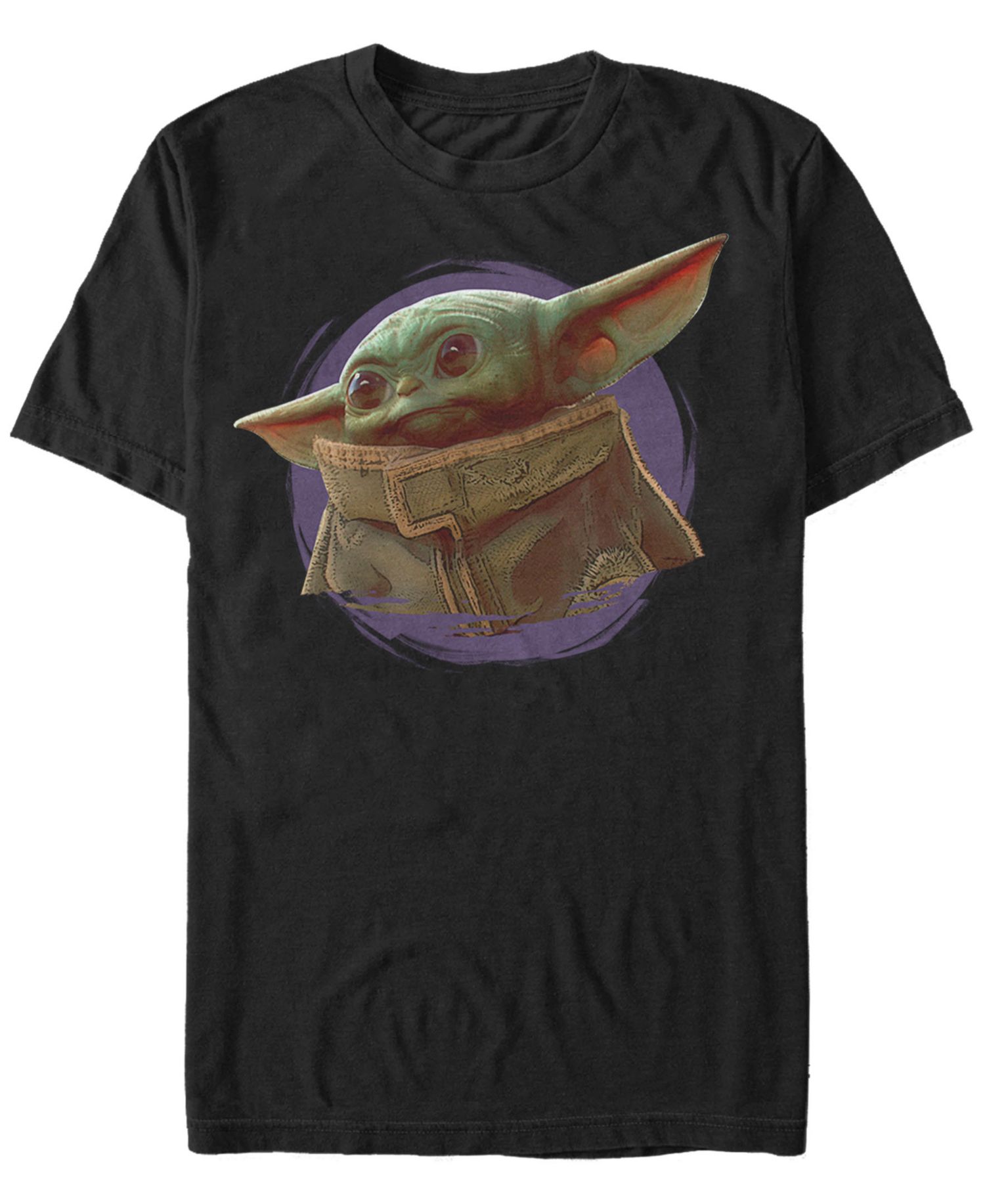 Star Wars The Mandalorian The Child Purple Smoke Short Sleeve Men's T-shirt