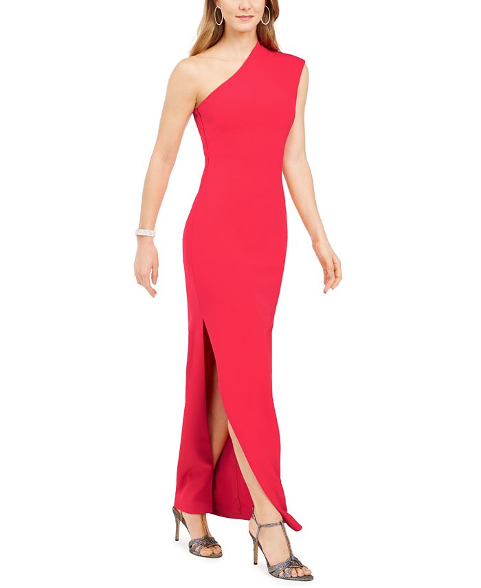 Vince Camuto One-Shoulder Fitted Gown - Macy's