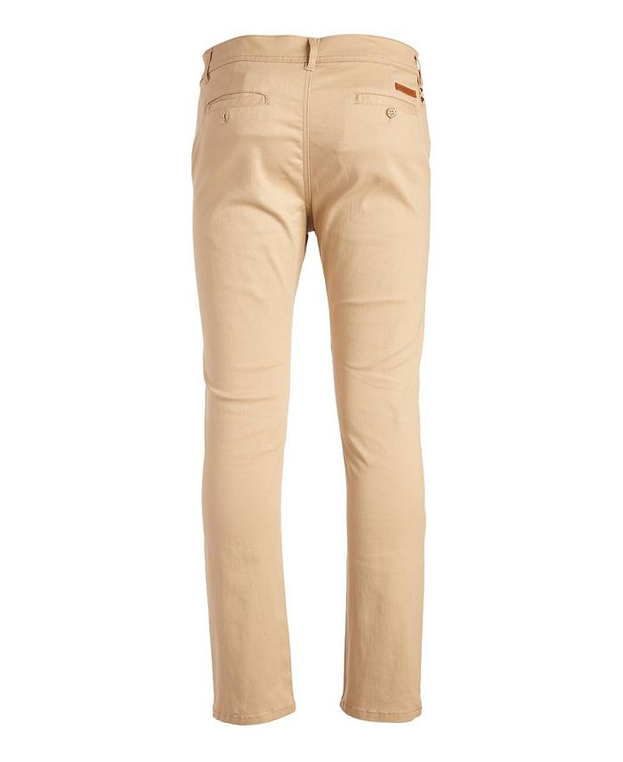 Galaxy By Harvic Mens Slim Fit Cotton Stretch Chino Pants - Macy's