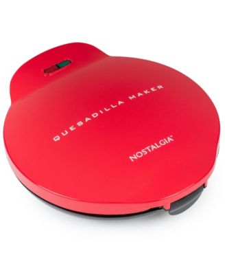 Nostalgia - EQM10 Deluxe 10-Inch 6-Wedge Electric Quesadilla Maker with Extra Stuffing Latch