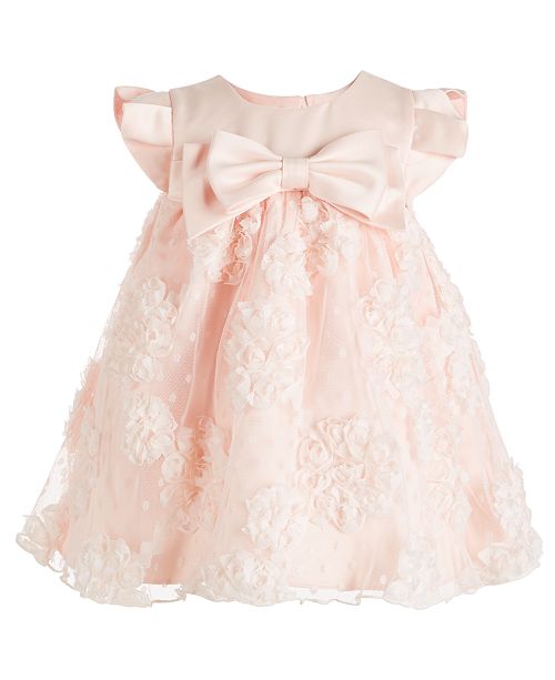 Bonnie Baby Baby Girls Satin Bonaz Bow Dress Reviews All