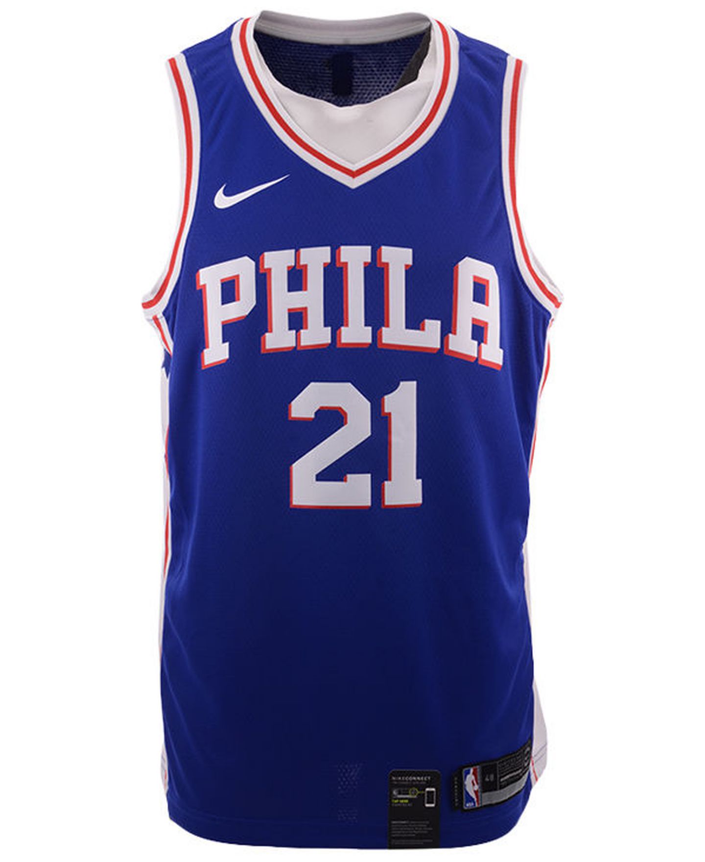 Мужской топ Nike Joel Embiid Philadelphia 76ers Icon Swingman Jersey — фото 1