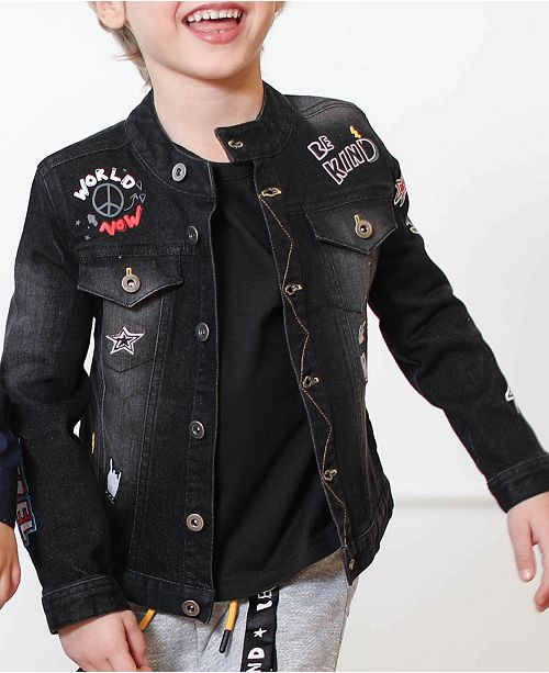 Kinderkind Toddler And Little Boys Black Denim Jacket Reviews