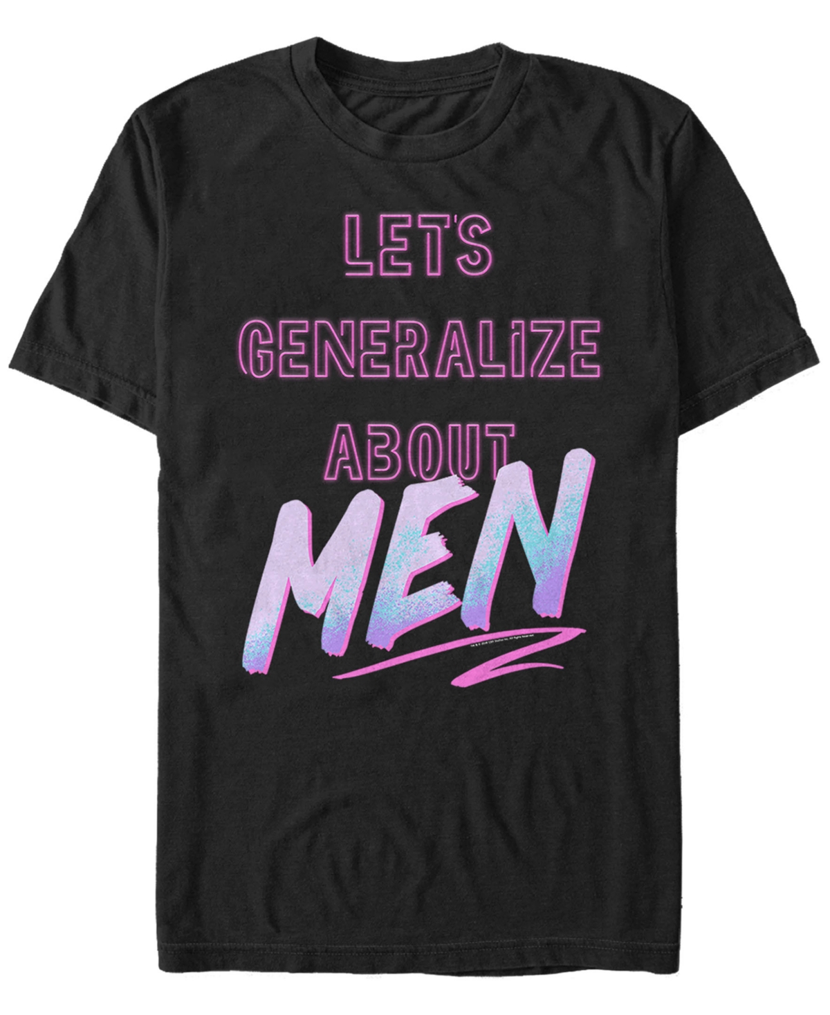 Fifth Sun Men's Lets Generalize About Men Short Sleeve T- shirt