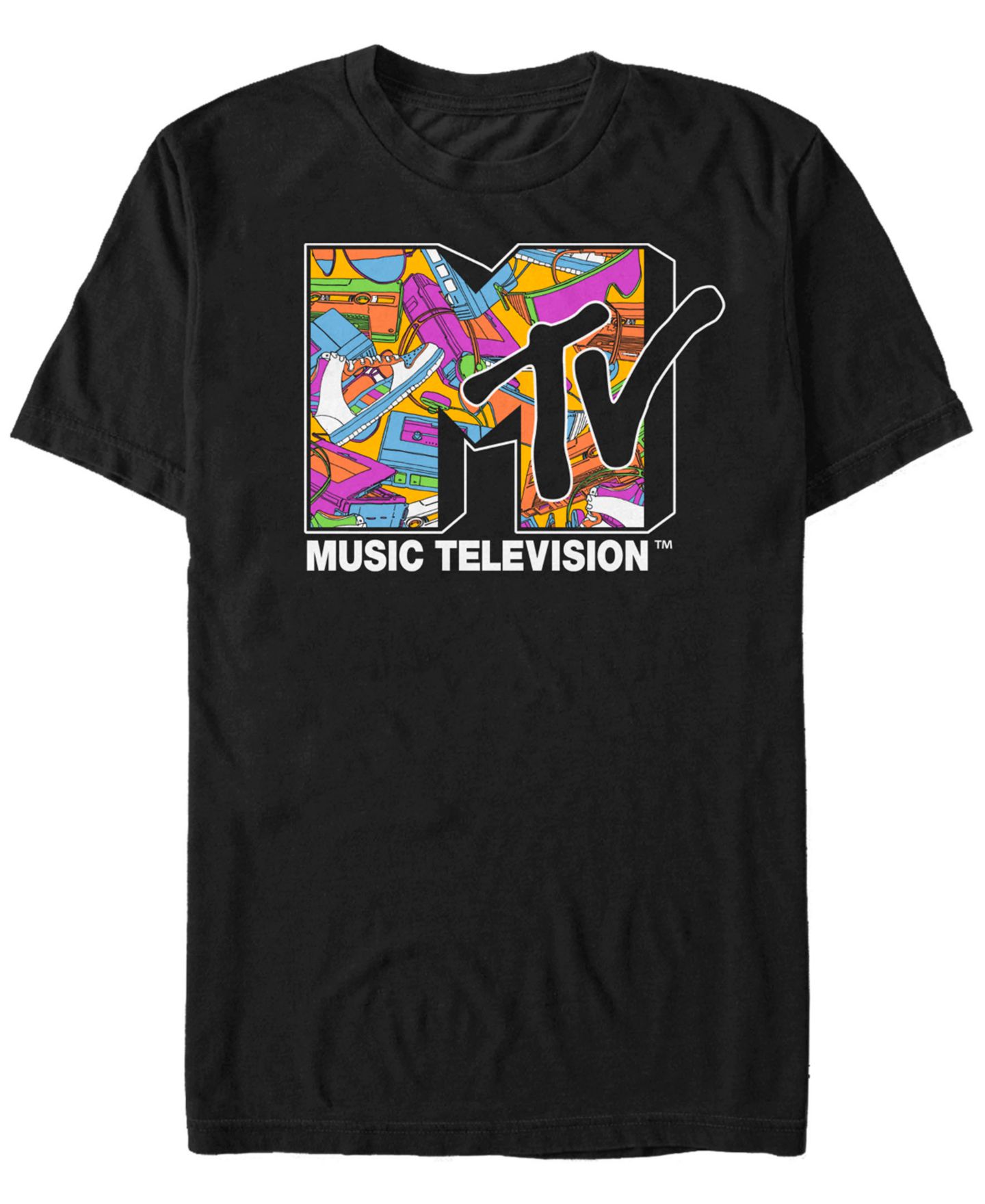 Мужская рубашка Fifth Sun Retro Icons Logo Short Sleeve T, цвет: Чёрный — фото 1