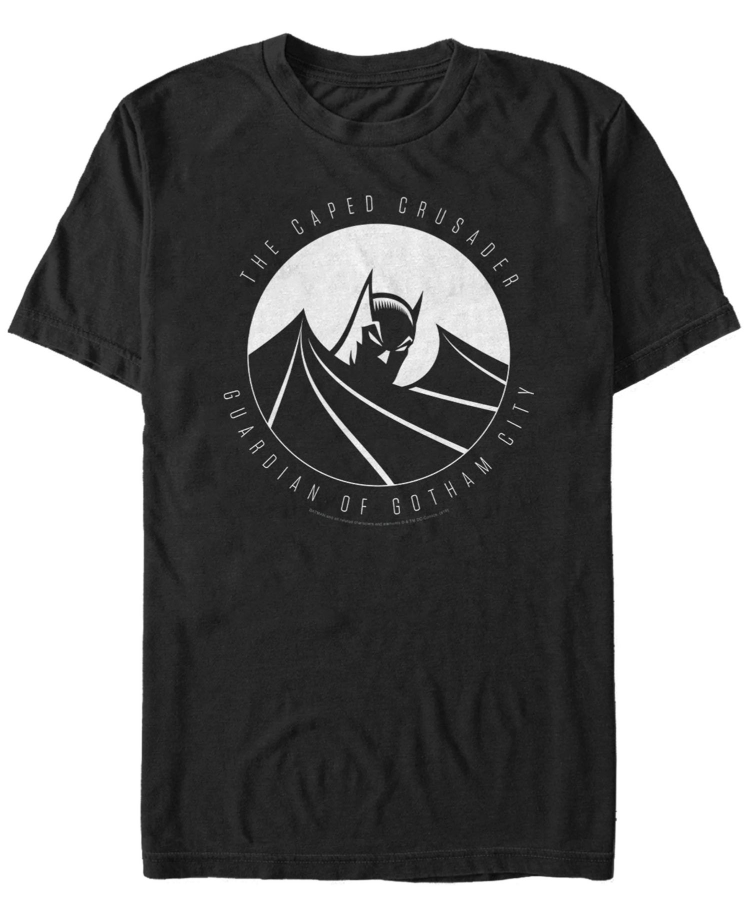 DC Men's Batman The Caped Crusader Short Sleeve T-Shirt