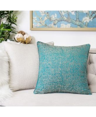 Chloe Jacquard Plaid Decorative Pillow, 20" x 20"