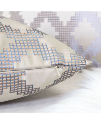 Ellie Satin Jacquard Decorative Pillow, 20" x 20"