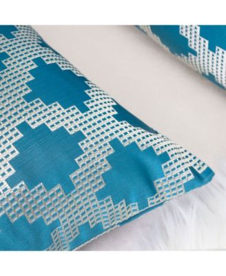 Ellie Satin Jacquard Decorative Pillow, 20" x 20"