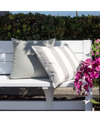 Olivia Stripe Indoor/Outdoor 2-Pack Decorative Pillows, 20" x 20"