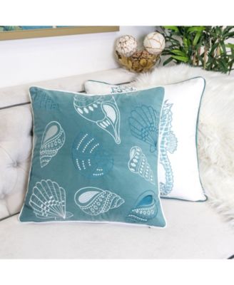Seashell Decorative Pillow, 20" x 20"