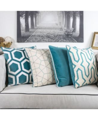 Homey Cozy Skylar Velvet Decorative Pillow, 20" x 20"