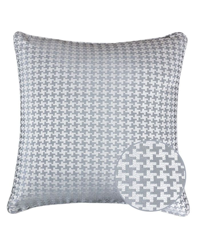 Homey Cozy Tessa Jacquard Square Decorative Throw Pillow - Macy's