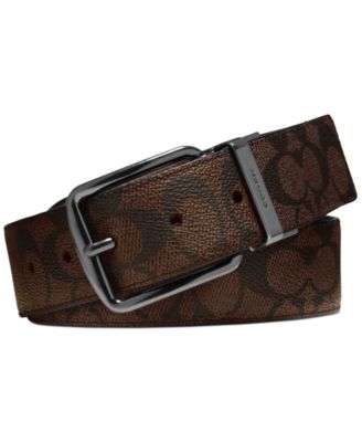 men's coach leather belt