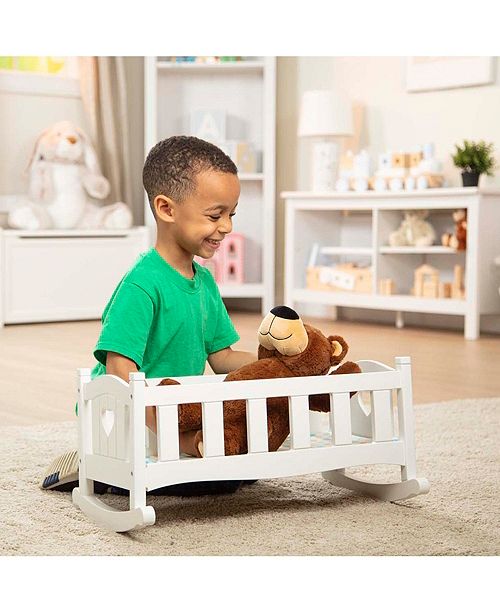 Melissa And Doug Melissa Doug Mine To Love Wooden Play Cradle For