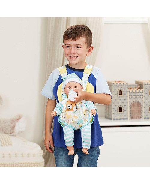 Melissa and Doug Melissa Doug Mine to Love Carrier Play Set for Baby Dolls with Toy Bear, Bottle