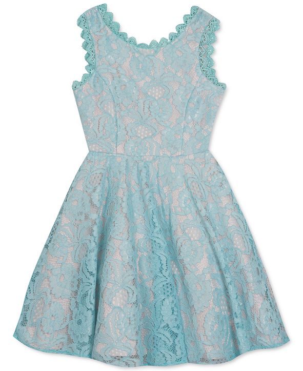 Rare Editions Big Girls Scalloped Lace Fit & Flare Dress & Reviews All Girls' Dresses Kids