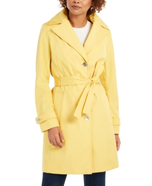 Calvin Klein Belted Water Resistant Trench Coat Created For Macys