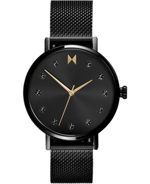 image of Mvmt Women-s Caviar Black Stainless Steel Mesh Bracelet Watch 36mm