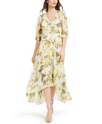 Calvin Klein Balloon-Sleeve Surplice 