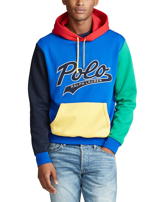 Polo Ralph Lauren Men's Color-Blocked Logo Hoodie - Macy's
