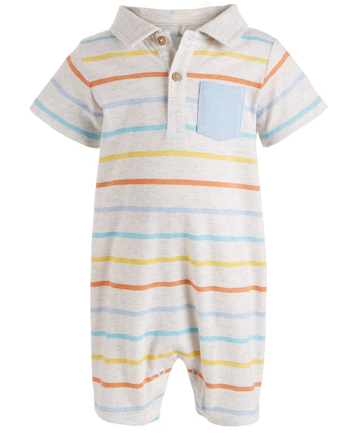 First Impressions Baby Boys Striped Sunsuit, Created for Macy's - Macy's
