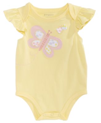 First Impressions - Baby Girls Butterfly Bodysuit