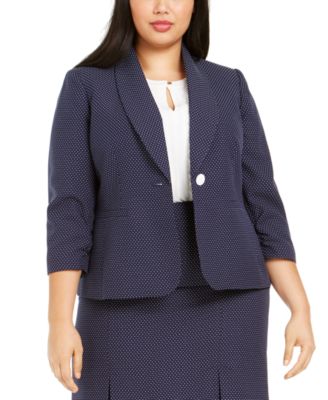 Le Suit Plus Size Skirt Suit