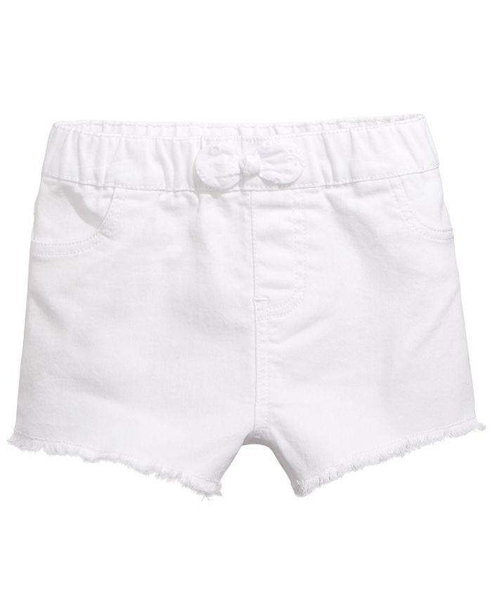 First Impressions Baby Girls Eyelet-Bow Denim Shorts, Created for Macy ...