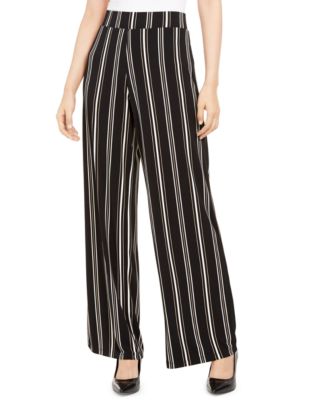 petite striped palazzo pants