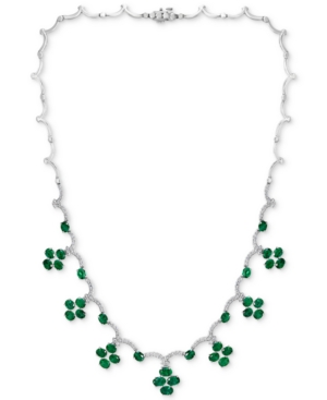 image of Effy Emerald (12-1/3 ct. t.w.) & Diamond (1-1/2 ct. t.w.) 18