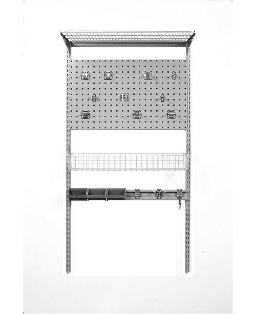 Triton Products Storability Locboard Wall Mount Storage System With Locboard Lochook Asst Wire Shelf Wire Basket Hanging Bins Mounting Hardware Reviews Cleaning Organization Home Macy S