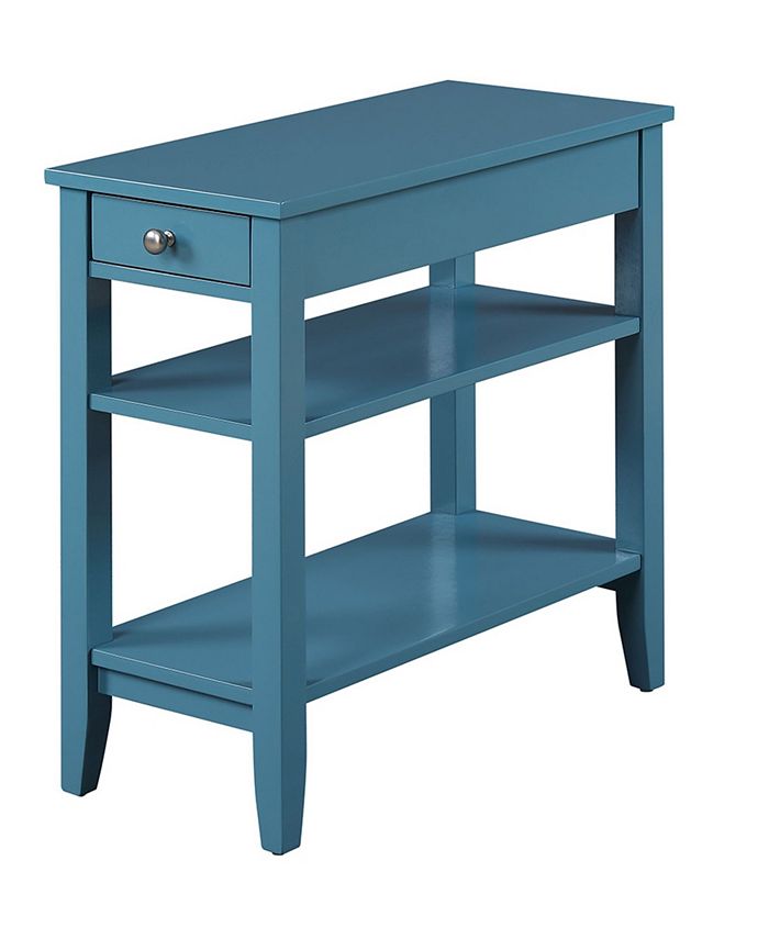 Convenience Concepts American Heritage Three Tier End Table With Drawer