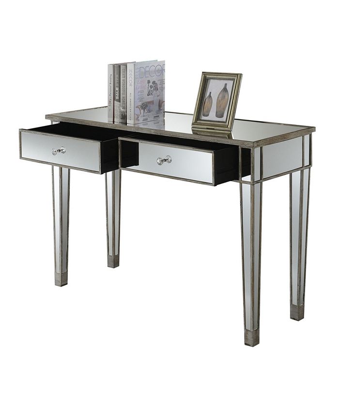 Convenience Concepts Gold Coast Mirrored Desk Macy's
