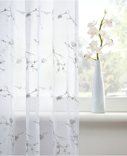 sheer floral curtain fabric