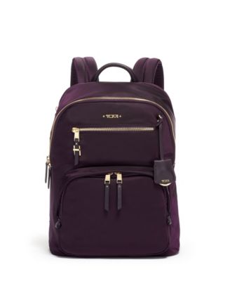 tumi purple luggage