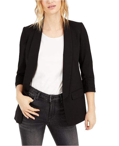 Bar Iii Ruched Boyfriend Blazer Created For Macy S Reviews