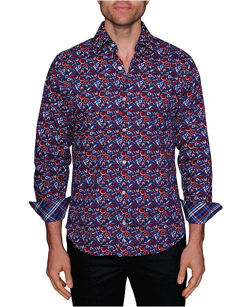Tailorbyrd Men S Big And Tall Paisley Floral Button Down Shirt
