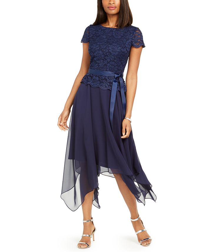Jessica howard glitter outlet lace gown