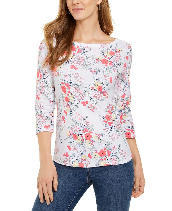 macys white t shirts