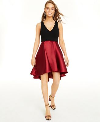 maroon dresses for juniors