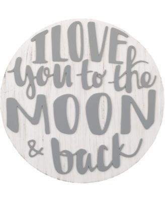 NoJo - NoJo I Love You to the Moon and Back Wood Nursery Wall D&eacute;cor